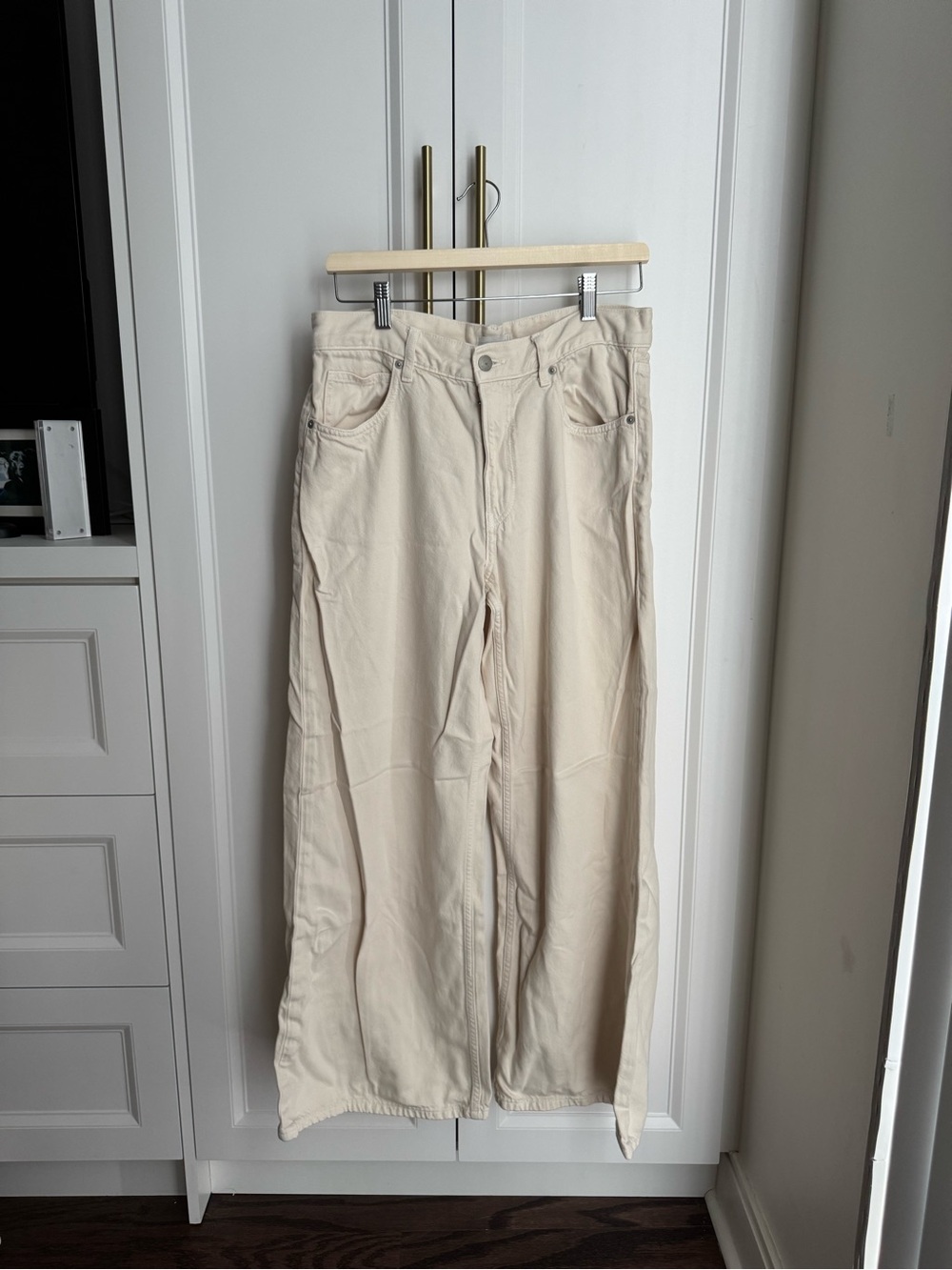 Uniqlo White Jeans Medium